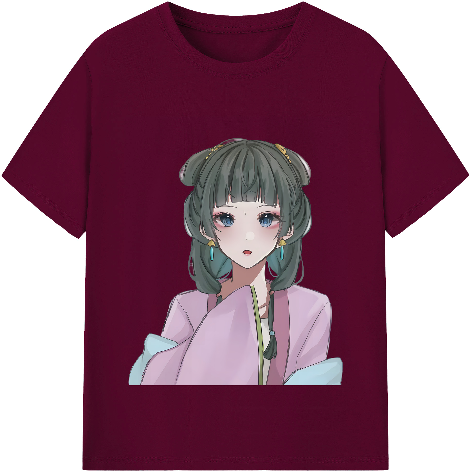（画像用） 薬屋のひとりごと The Apothecary Diaries レディースカジュアルプリントTシャツ（綿100％）